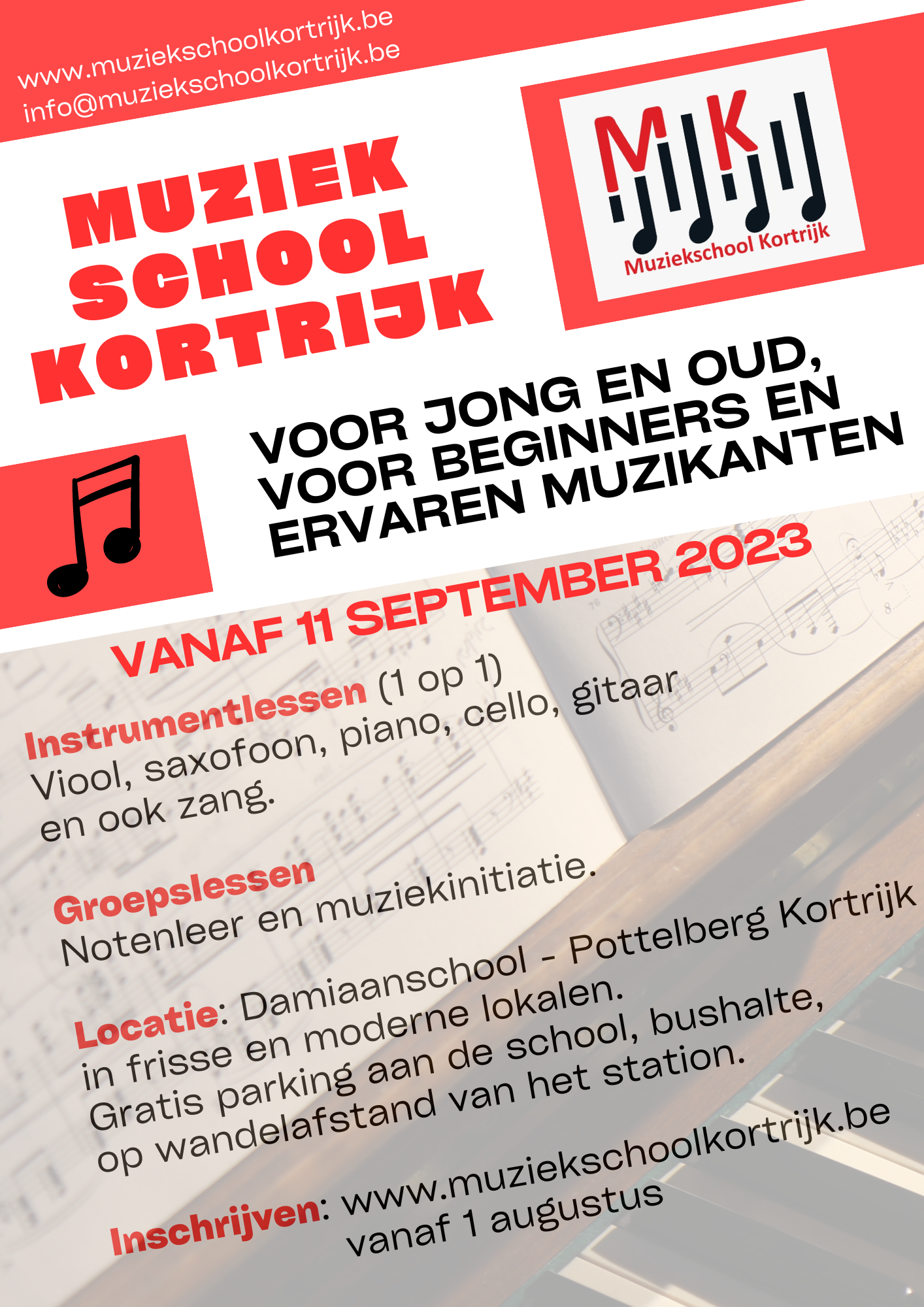 Nieuwe Muziekschool in Kortrijk